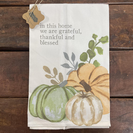 Grateful Thankful Towel - Mud Pie