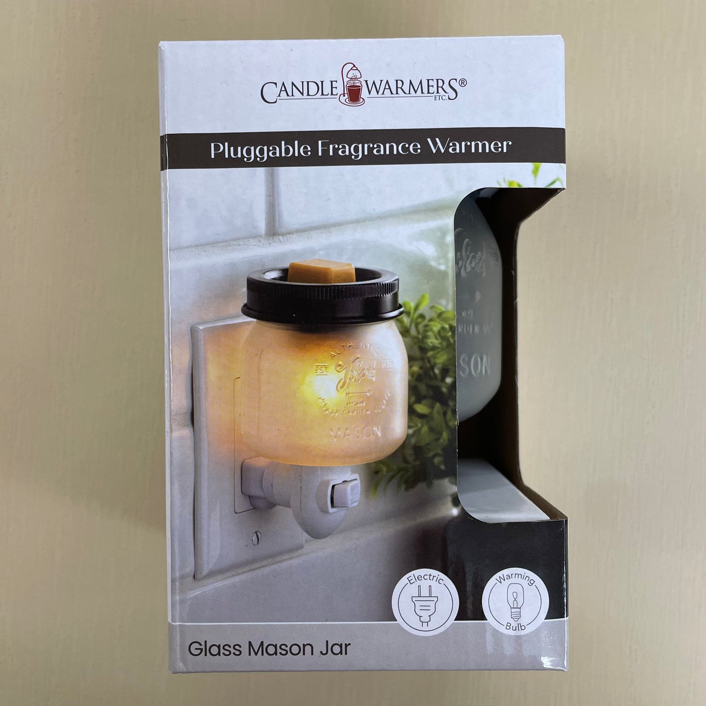 Pluggable Mason Jar Wax Warmer- Cliff Price & Co