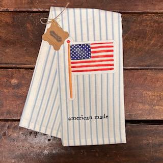 Flag Patch American Towel- July 4th Mud Pie
