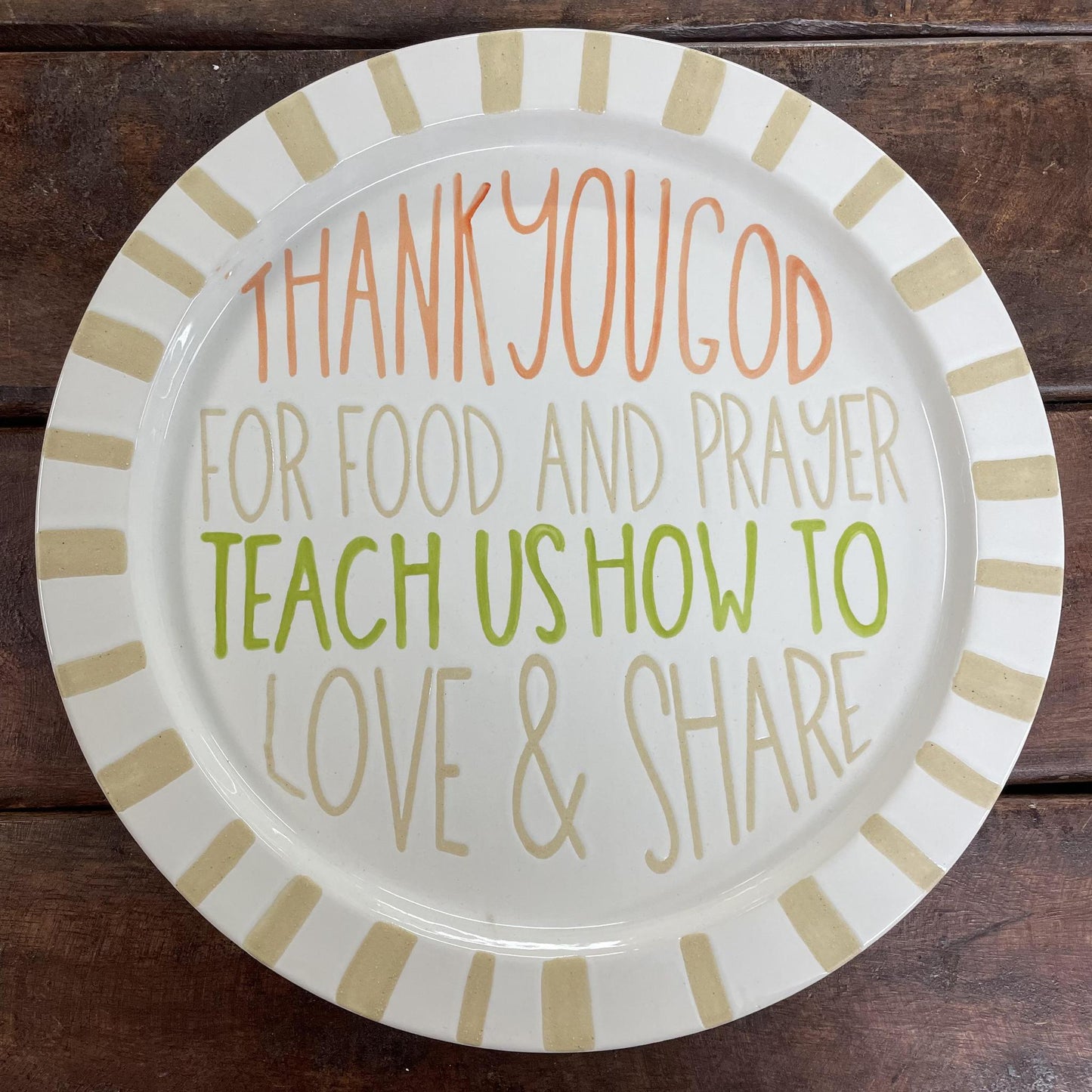 Thank You God Platter - Mud Pie