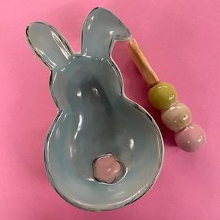Blue Bunny Candy Dish- Easter Mud Pie