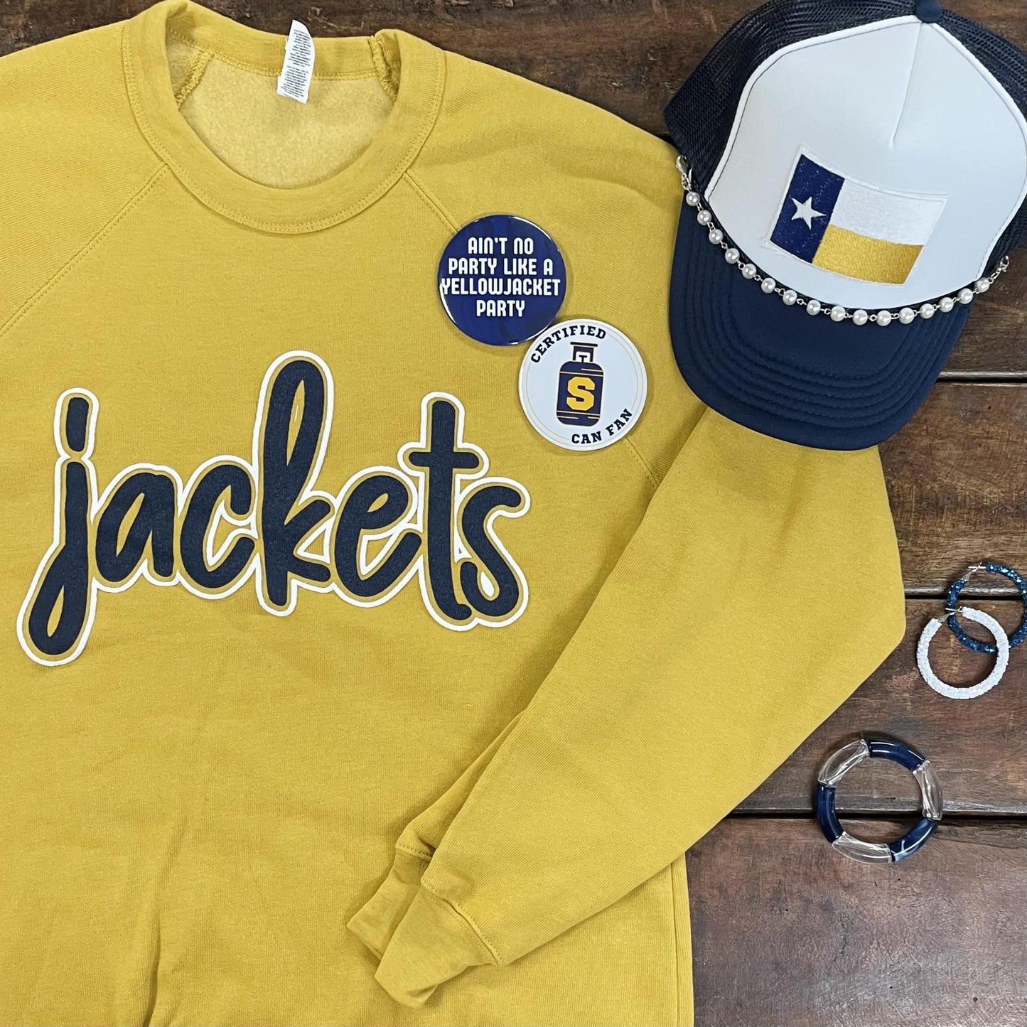 Jackets Puff Paint Sweatshirt