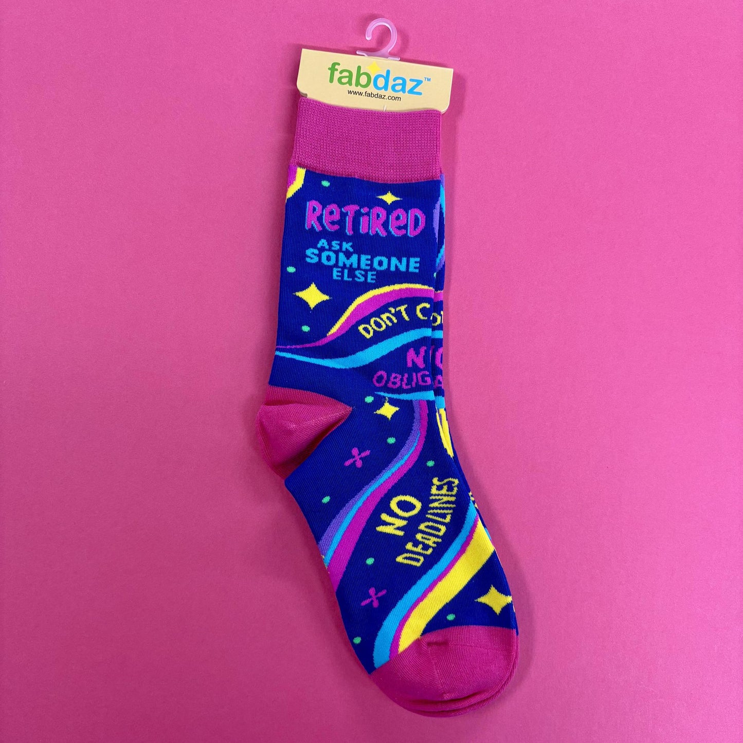 Retired Ask Someone Else Socks - Fabdaz