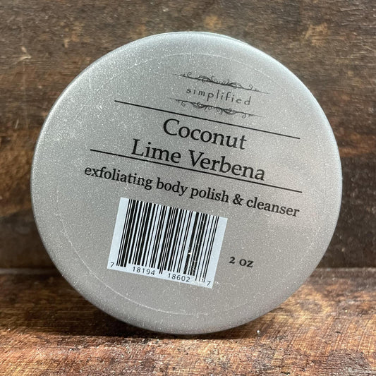 "Coconut Lime Verbena" Scrub 2oz -Simplified