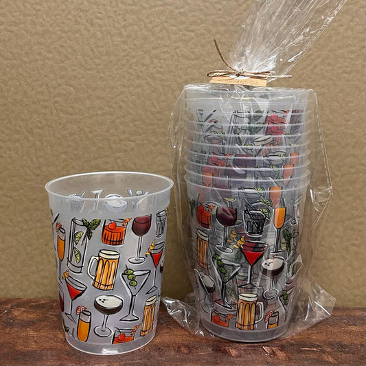 Cocktail Print Party Cup- Mud Pie