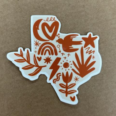 Abstract Texas Sticker- MLH