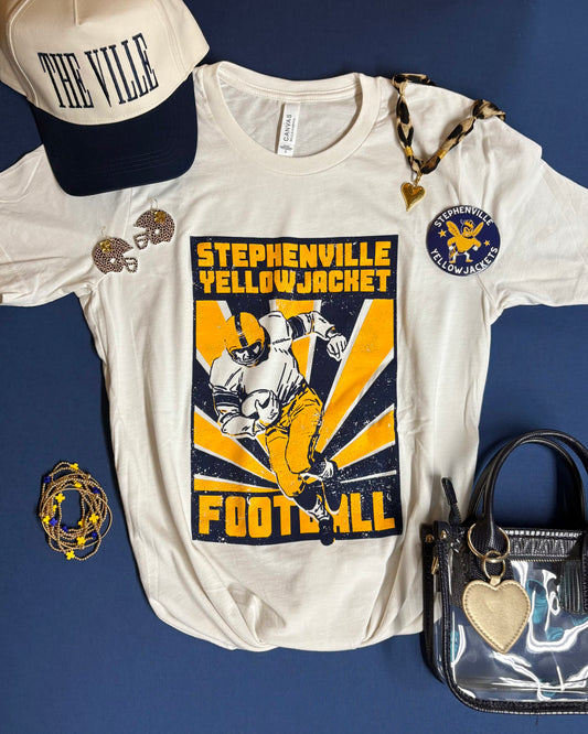 Retro Football Stephenville Spirit Tee