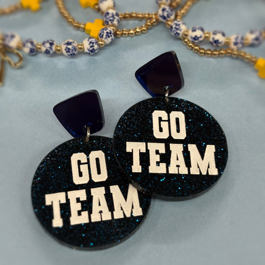 Navy Go Team Earrings - Doohickies