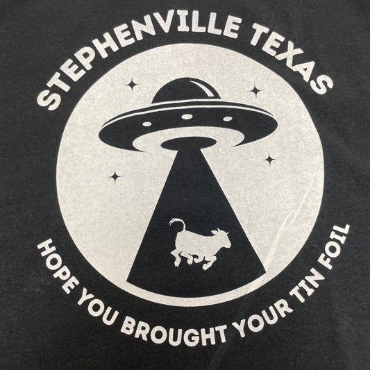 Stephenville Alien T-Shirt - Tin Foil