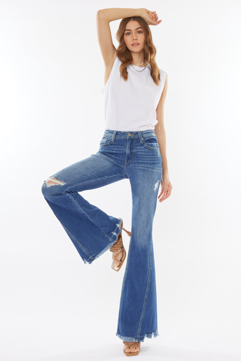 Bali High Rise Super Flare Jeans- Kan Can