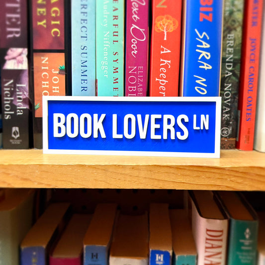 Book Lovers Street Sign - The Crafted Nook