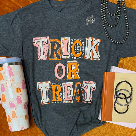 Trick Or Treat Patchwork Tee - P&PD