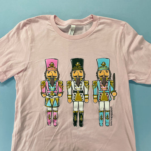 Glitter Nutcracker T-Shirt - Pale Pink