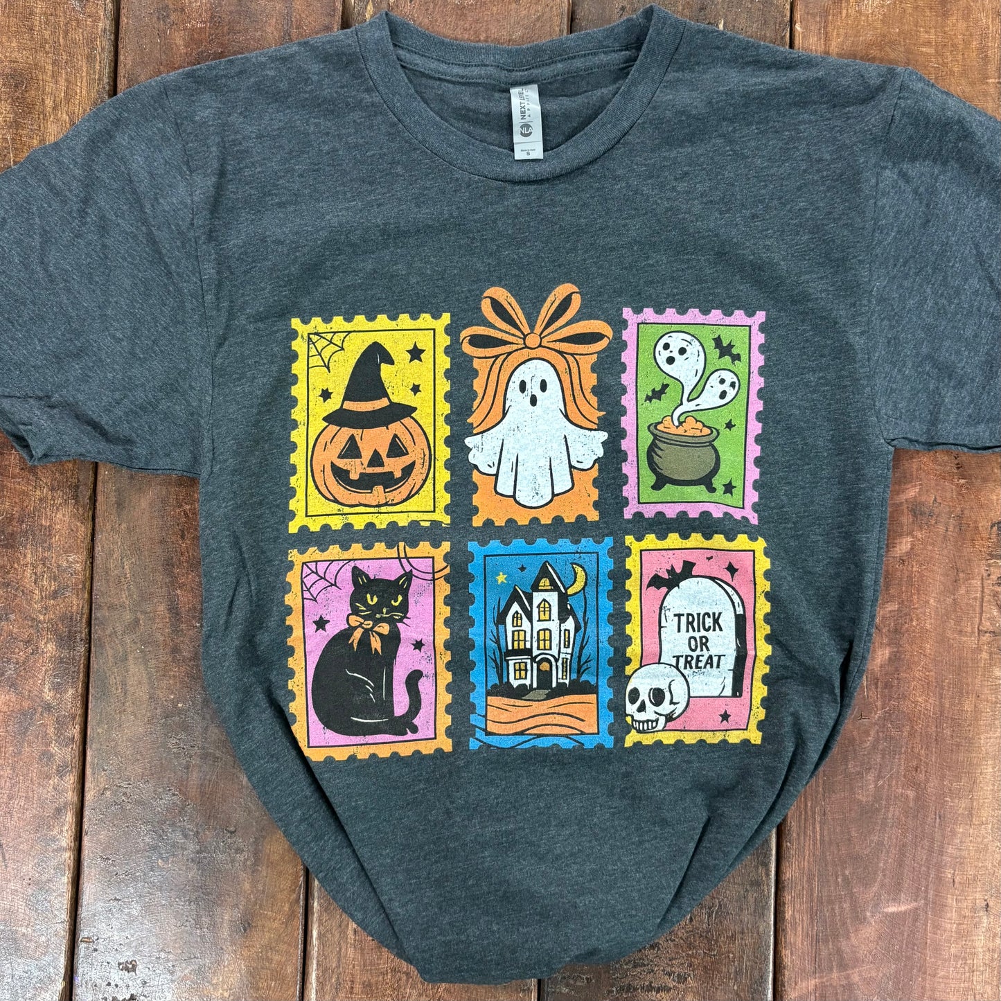 Retro Halloween Fall Stamps Tee - Way Down South
