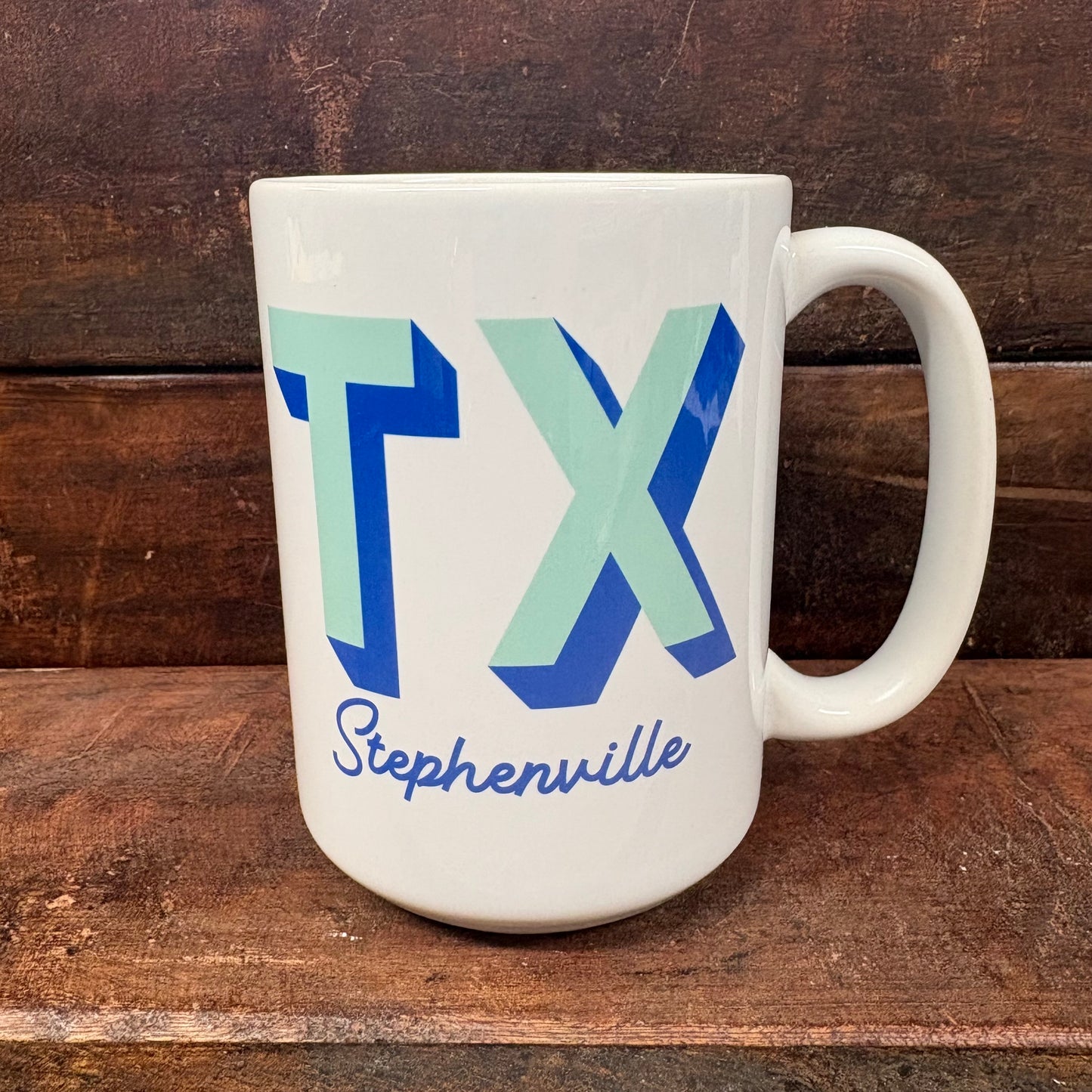 Two Tone Blue Stephenville Mug - Mugsby