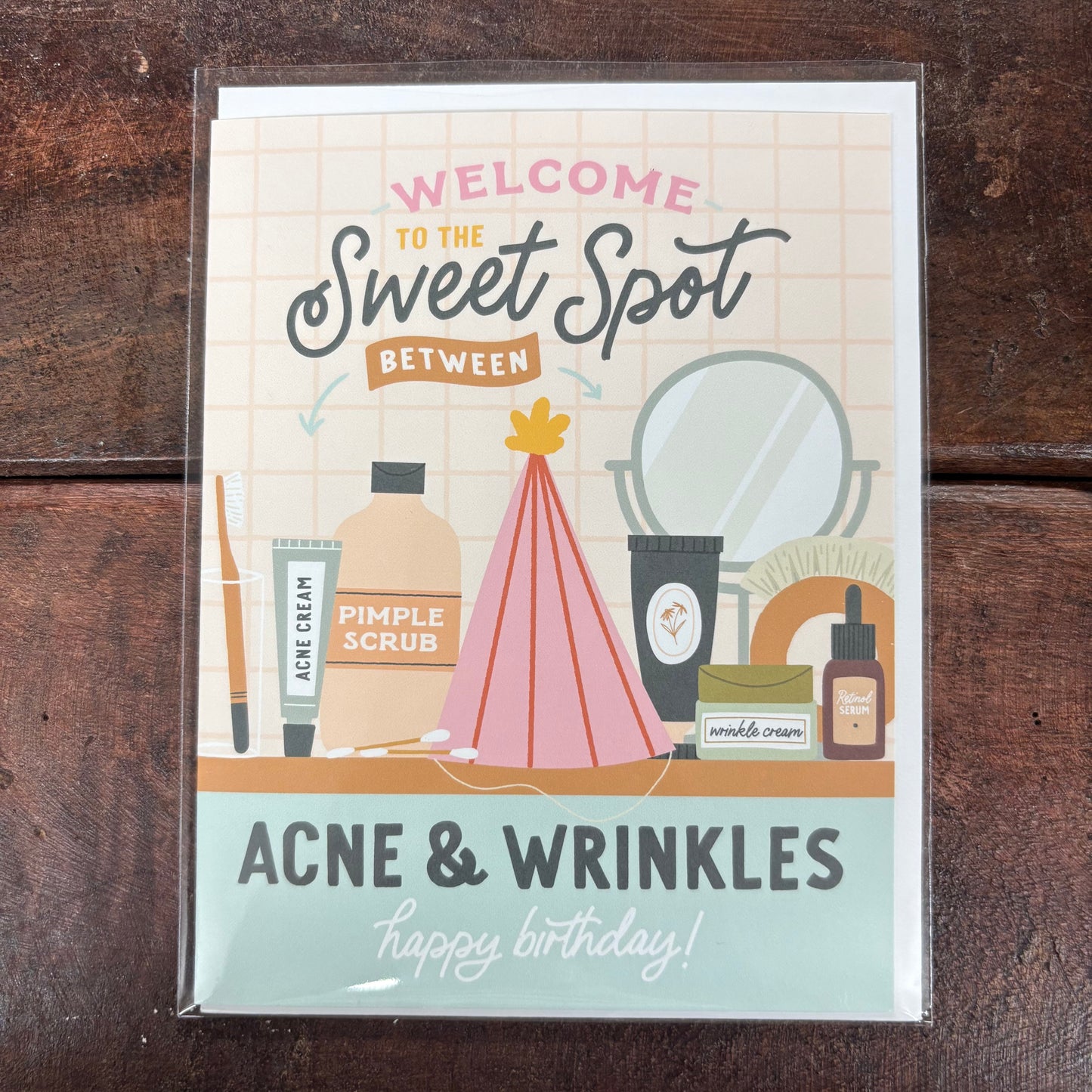 Sweet Spot Between Acne and Wrinkles Card - Easyhand Goods