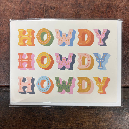 Howdy Howdy Howdy Greeting Card - Easyhand Goods