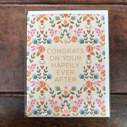 Congrats On Your Happily Ever After Card - Easyhand Goods