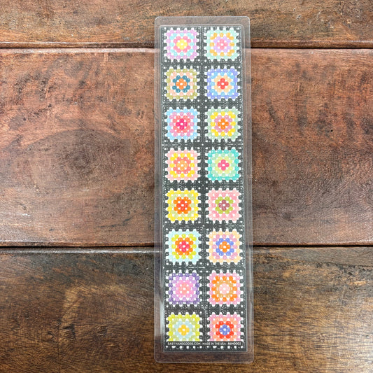 Granny Squares Laminated Bookmark - Easyhand Goods
