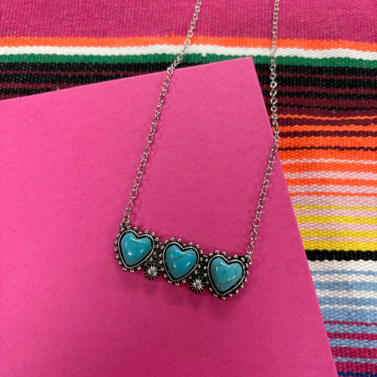 Western Heart Chain Necklace - Boho Ranch Shop