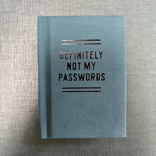 Definitely Not My Passwords Notebook - Chronicle Books