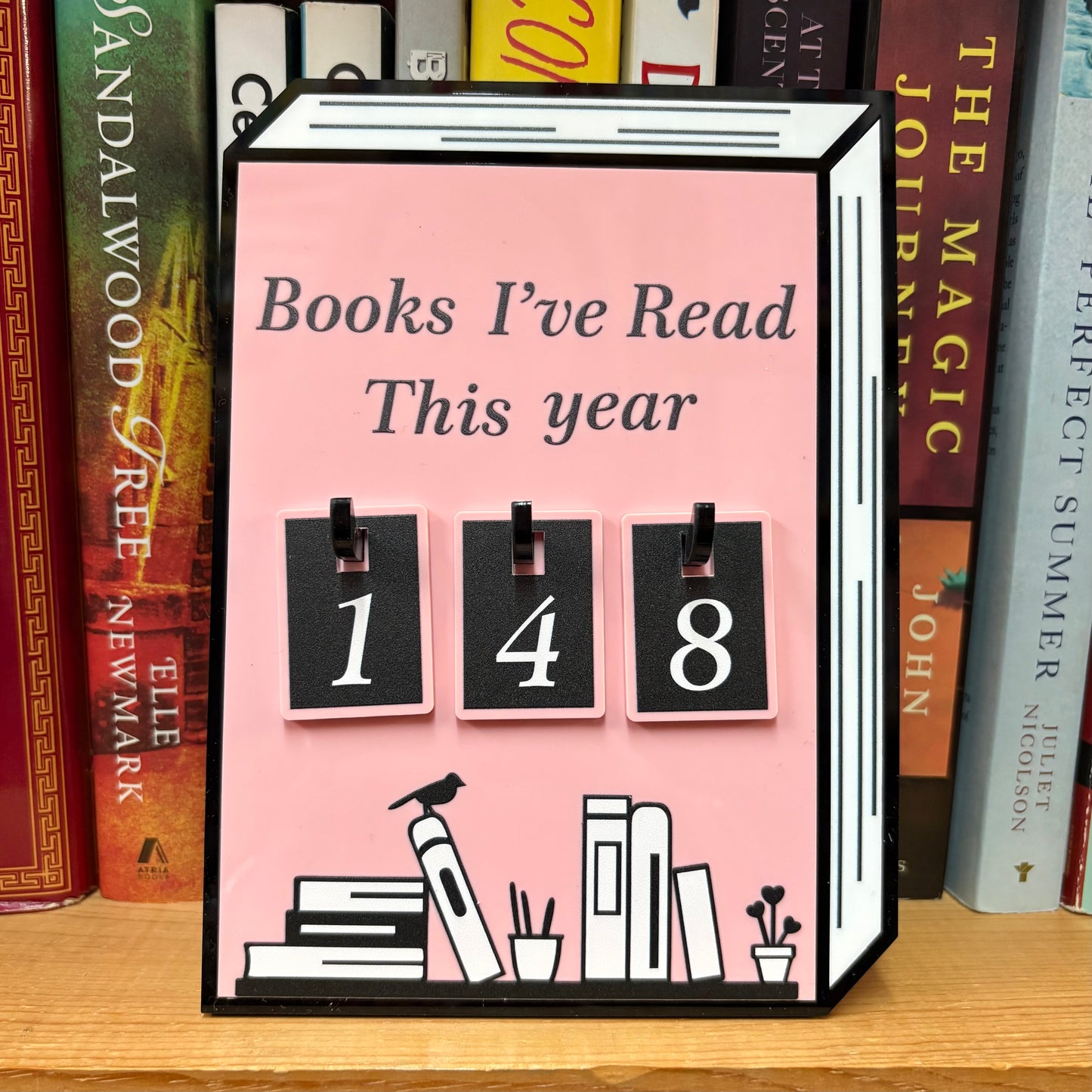 Acrylic Yearly Book Counter - Briar Layne