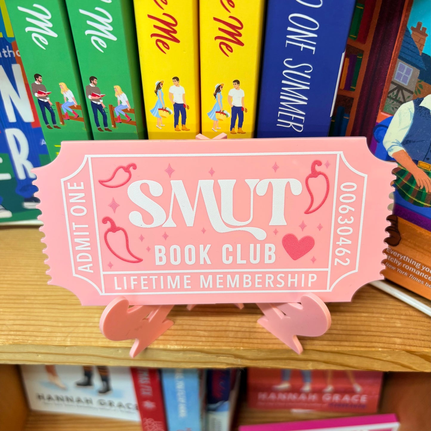 Smut Book Club Ticket Shelf Sitter - Briar Layne