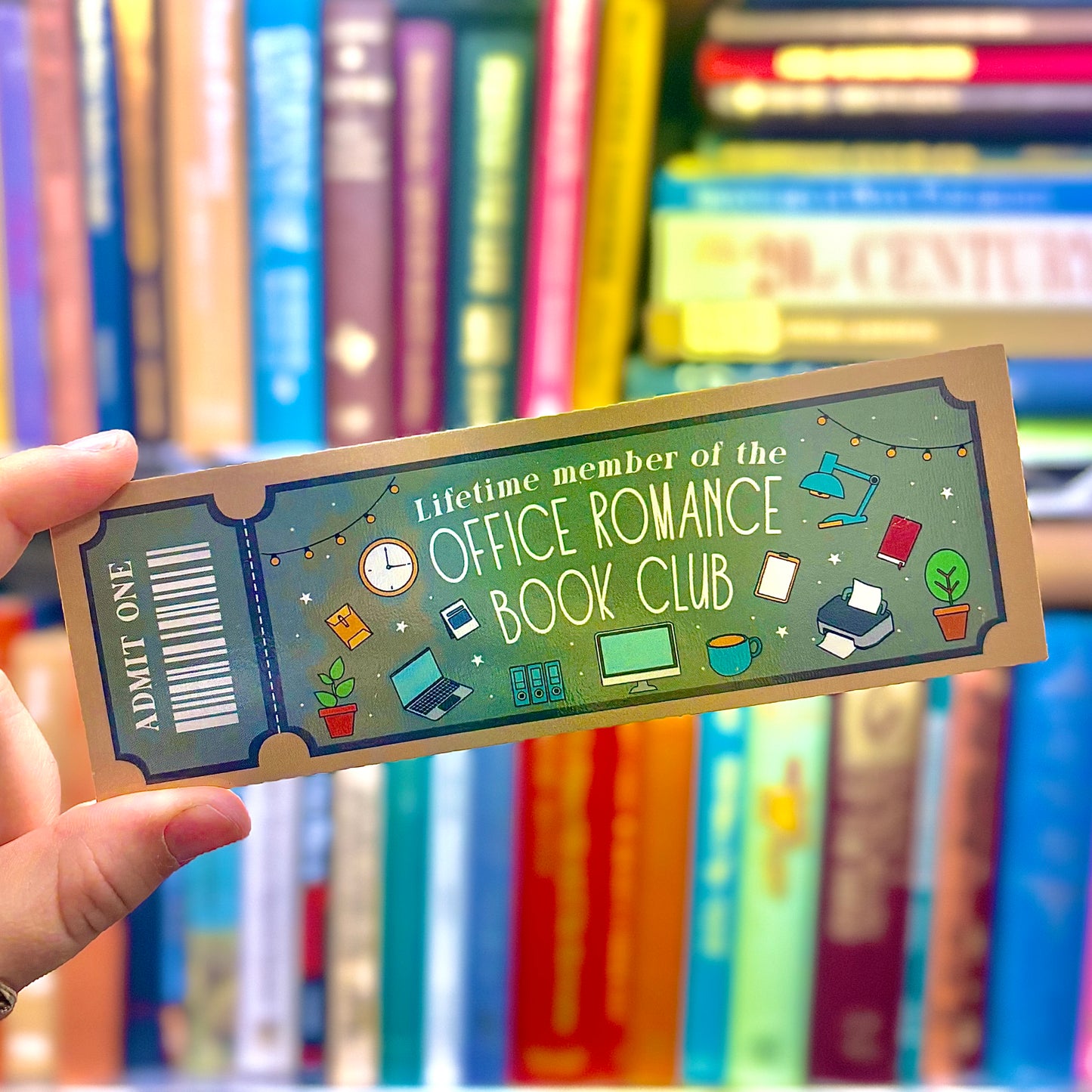 Office Romance Readers Book Club Ticket Bookmark - Briar Layne