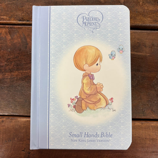 Precious Moments Small Hands Bible - Blue - BKBY