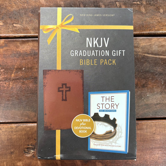 NKJV Graduation Gift Bible Pack - Brown - BKBY