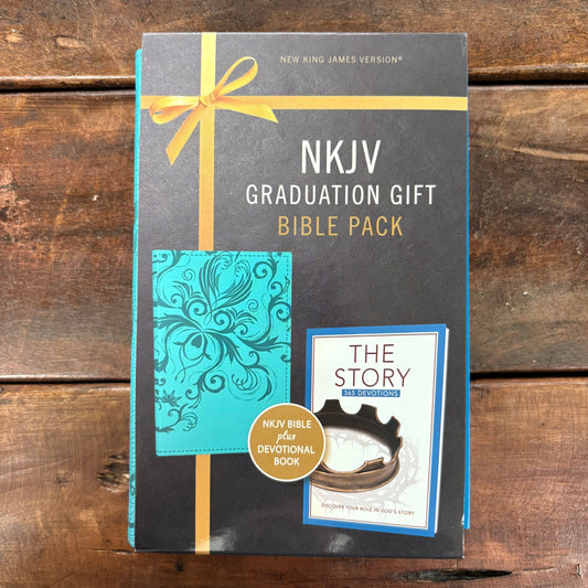 NKJV Graduation Gift Bible Pack - Teal - BKBY