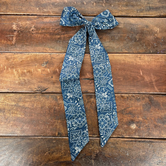 Navy Paisley Twilly - ACCITY