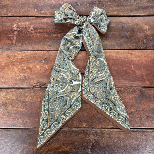 Brown Paisley Silky Twilly - ACCITY