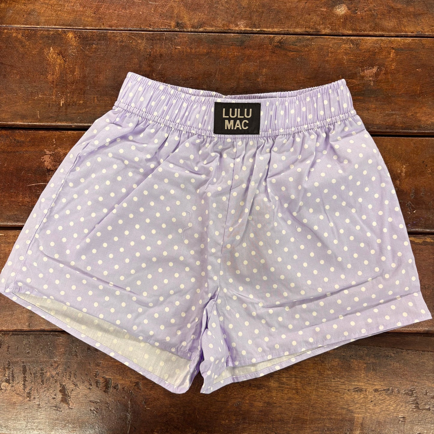 Lavender Mini Polka Dot Boxers - Girlie Girl Originals