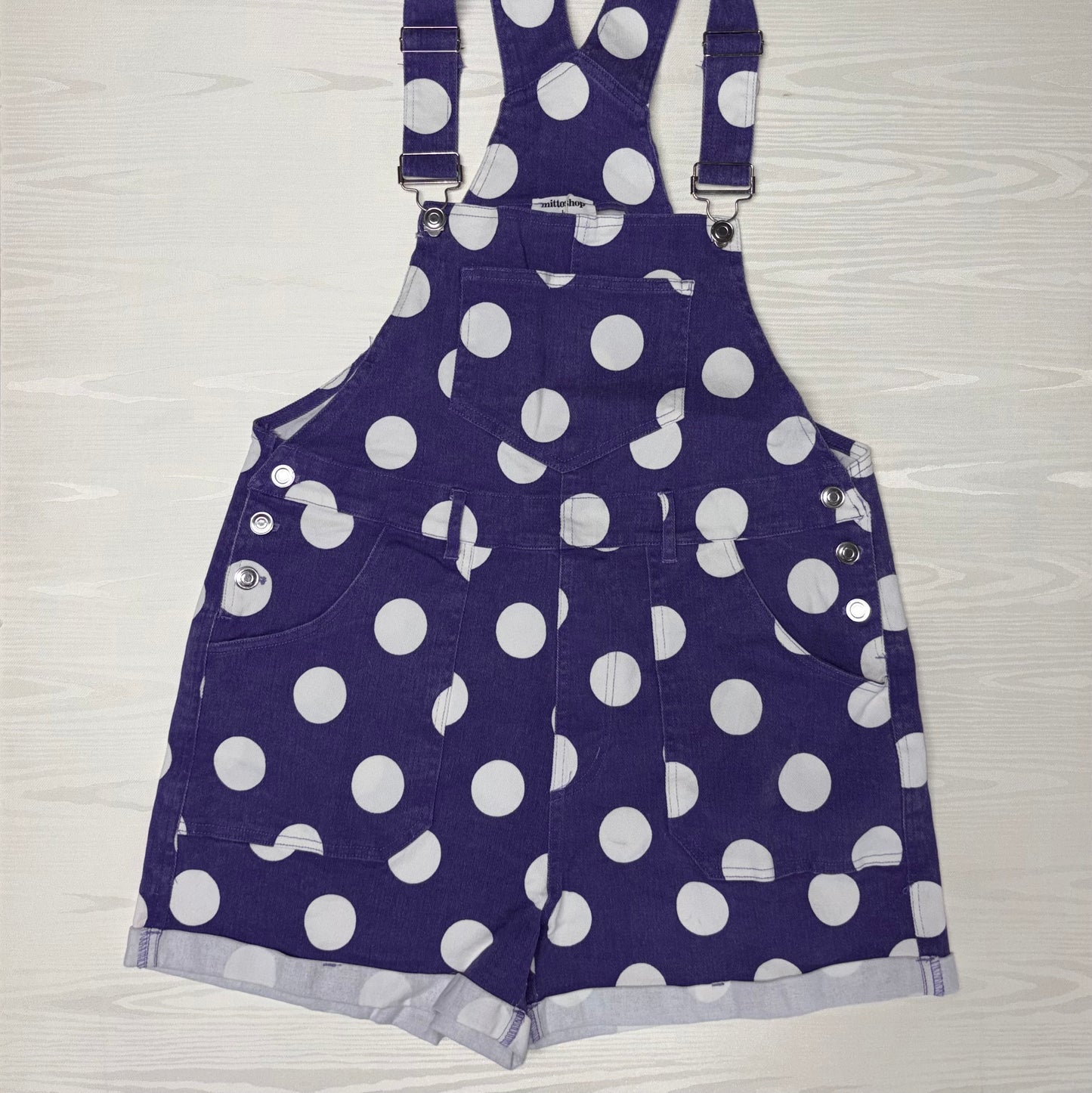 Game Day Polka Dot Overall Shorts - Mittoshop