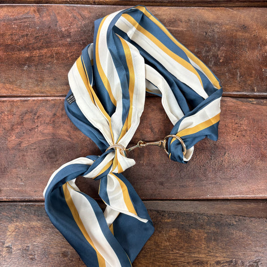 Henley Horsebit Buckle Scarf Necklace - Caroline Hill