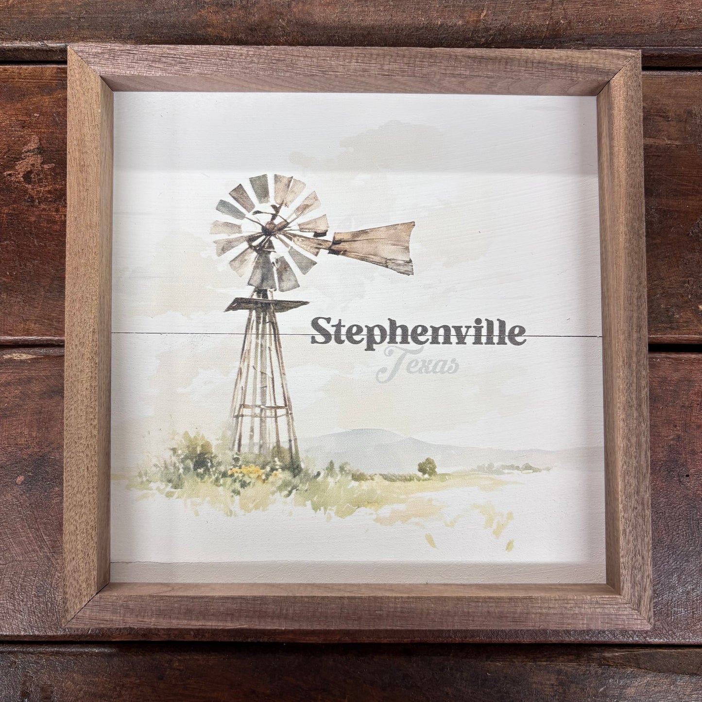 Old Windmill Stephenville Sign - Kendrick Home