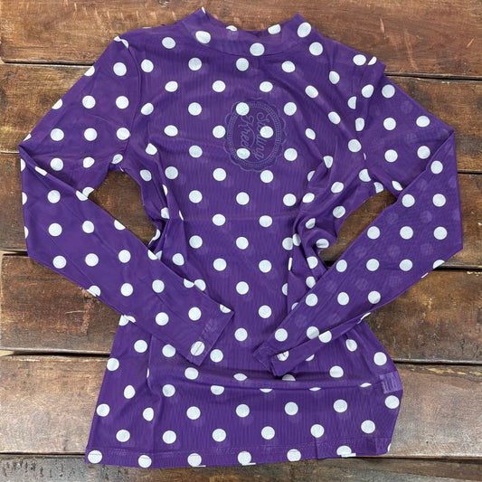 Purple Polka Dot Top - Sterling Kreek