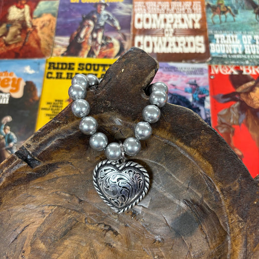 Western Detailed Heart Bracelet - ATG
