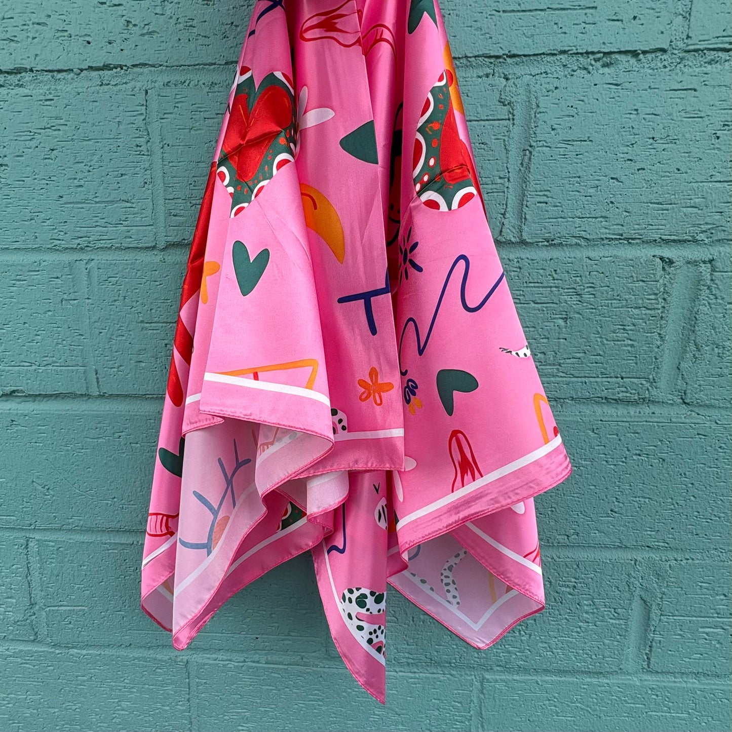 Pink Patterned Wild Rag - ATG