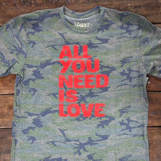 All You Need Is Love Camo Tee - Spirit To A Tee