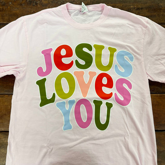 Jesus Loves You Pink Tee - PPTX