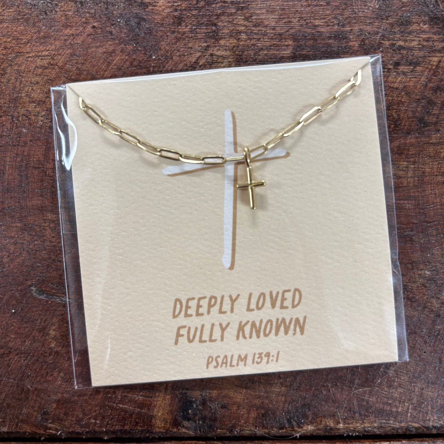 Deeply Known Cross Necklace - Dear Heart