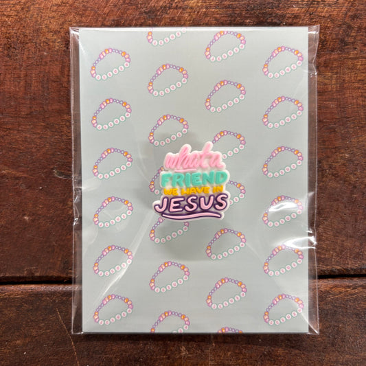 What A Friend Shoe Charm - Dear Heart