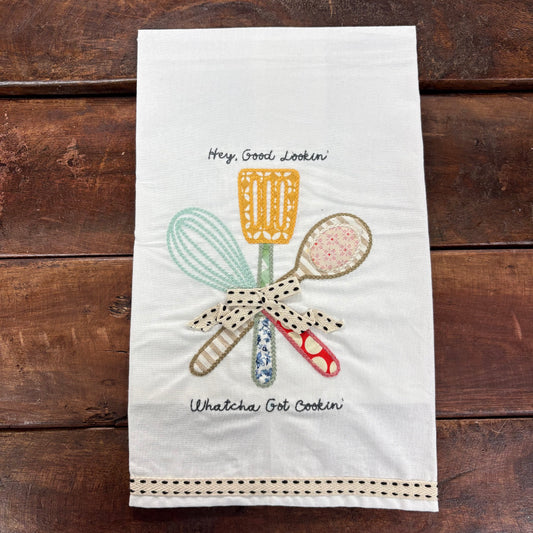 Whatcha Got Cookin' Tea Towel - Glory Haus