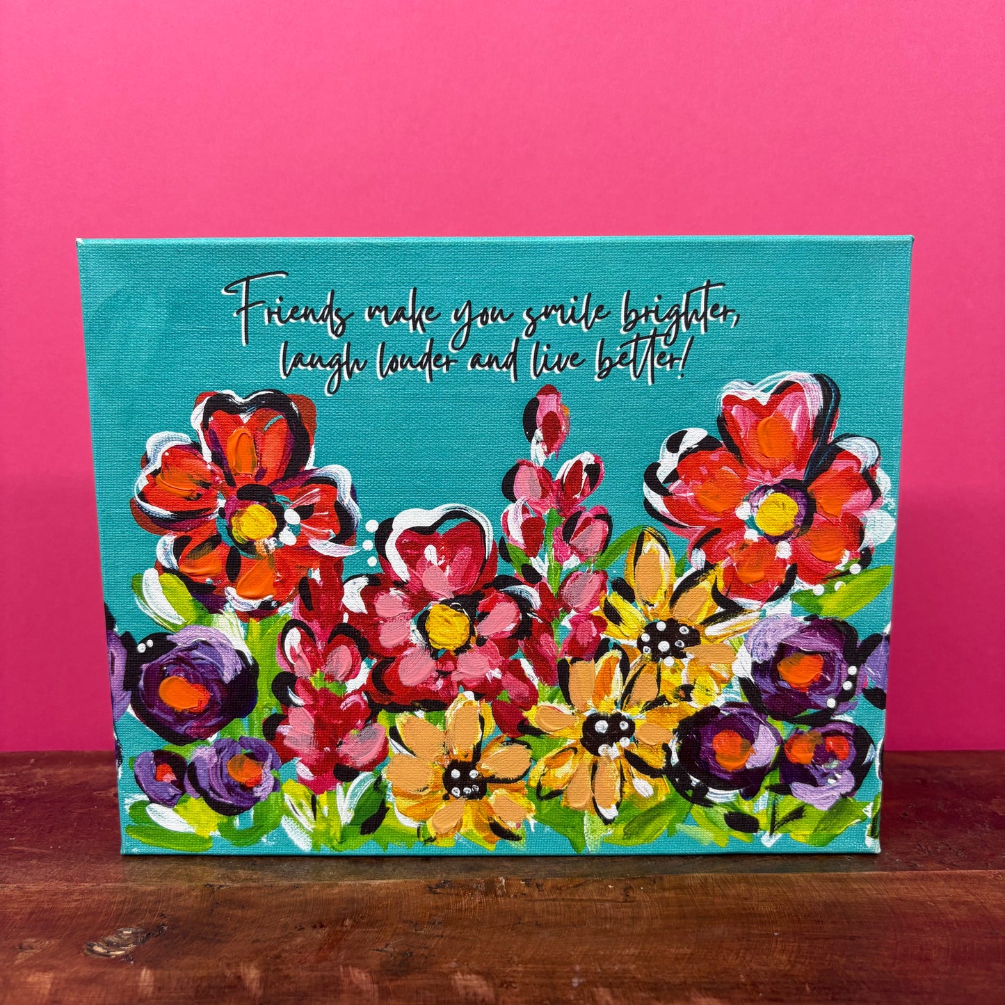 Friends Make You Smile Canvas - Glory Haus