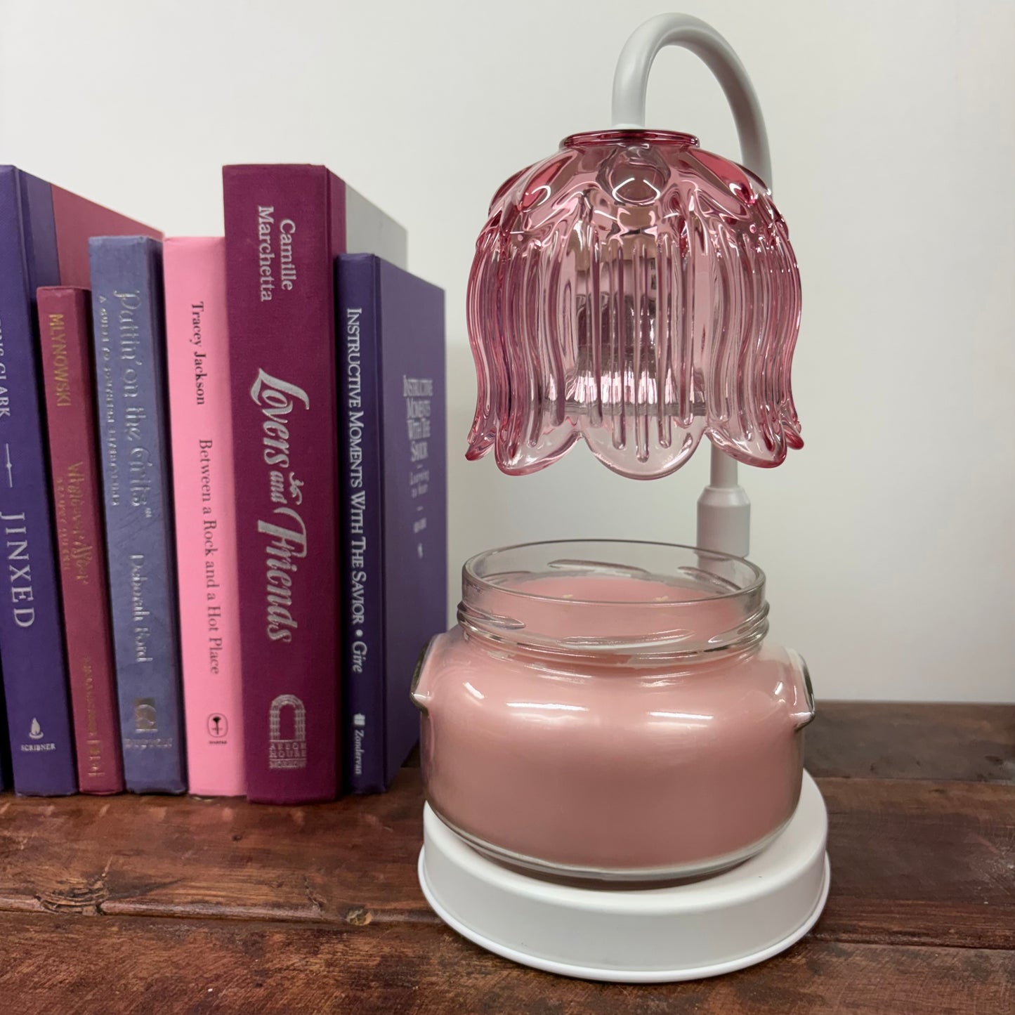 Pink Tulip Candle Warmer Lamp - Cliff Price and Co.