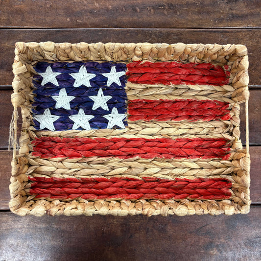Woven Flag Tray - Mud Pie