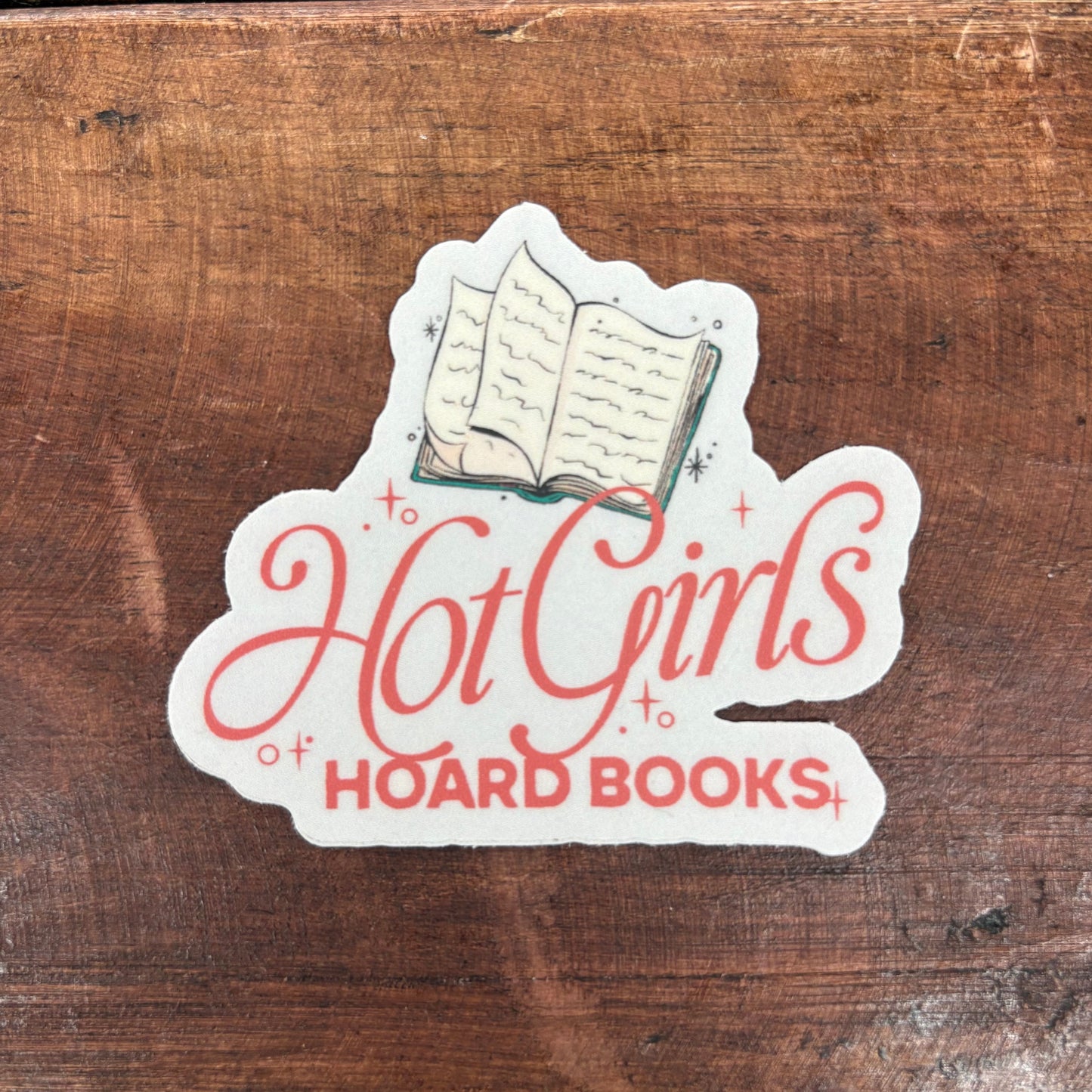 Hot Girls Hoard Books Sticker - Big Moods