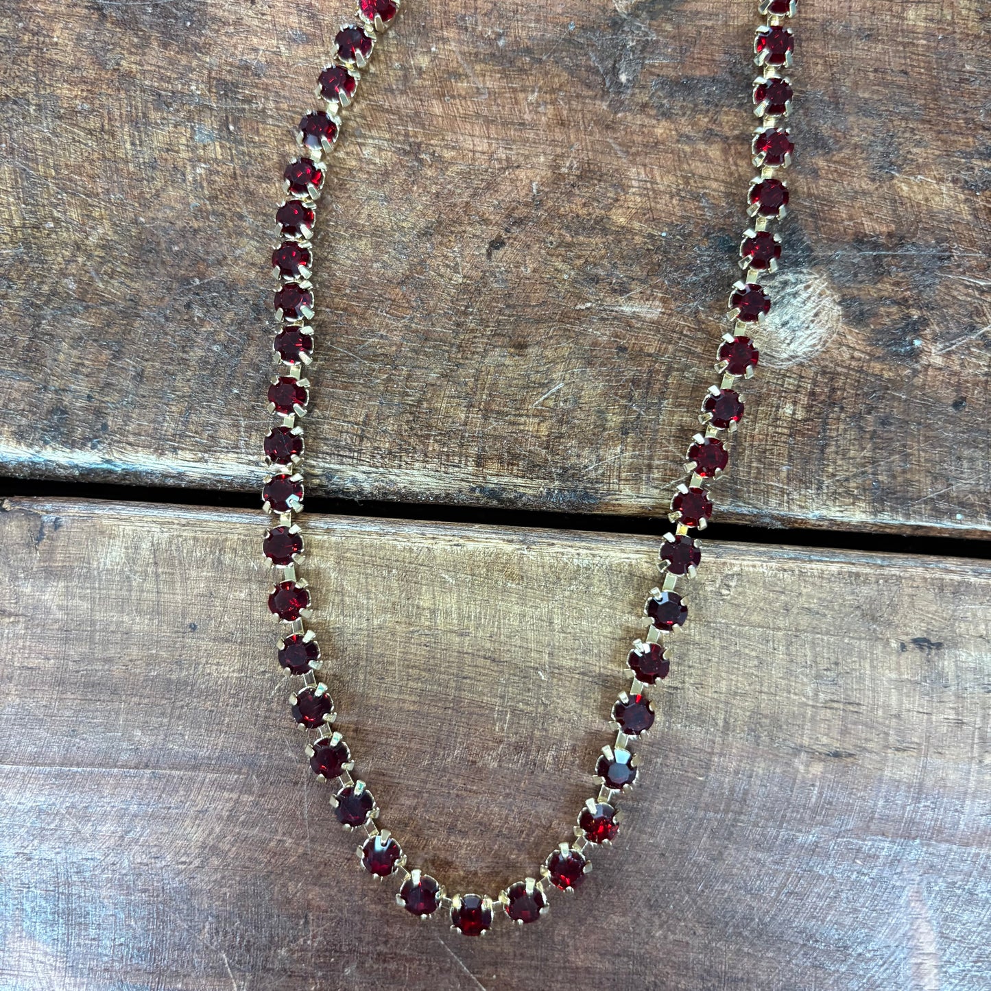 Small Round Stone Link Necklace - Sensibling Corp.